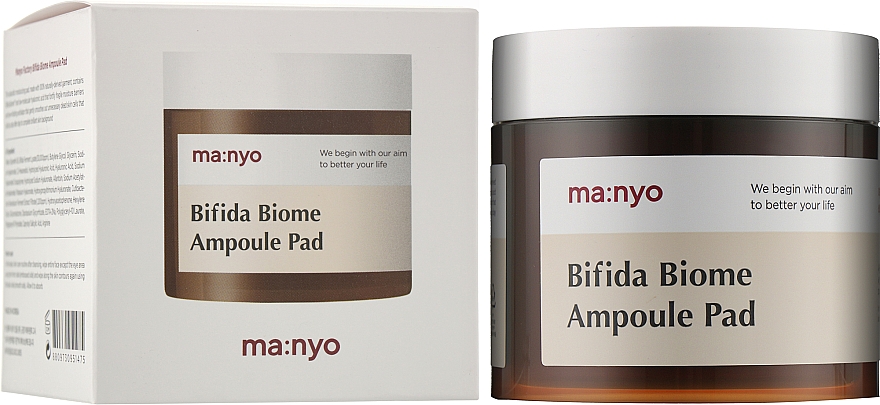 Тонер-педи для захисту й відновлення шкіри - Manyo Bifida Biome Ampoule Pad — фото N2