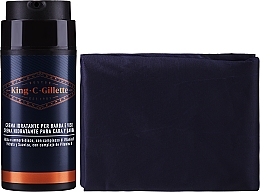 Набор - Gillette King C. Gillette Perfect Stubble Kit (moisturizer/100ml + trimmer/1pc + towel/1pc)  — фото N3
