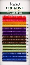 Парфумерія, косметика Накладні кольорові вії Creative Collection B 0.07 (16 рядів: 10 мм) - Kodi Professional