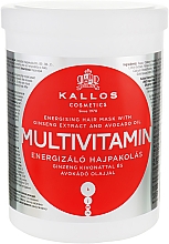 Маска для волос с экстрактом женьшеня и маслом авокадо - Kallos Cosmetics Energising Hair Multivitamin — фото N4