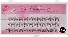 Духи, Парфюмерия, косметика Накладные ресницы в пучках, 9 мм, 60 шт - Lewer Pink