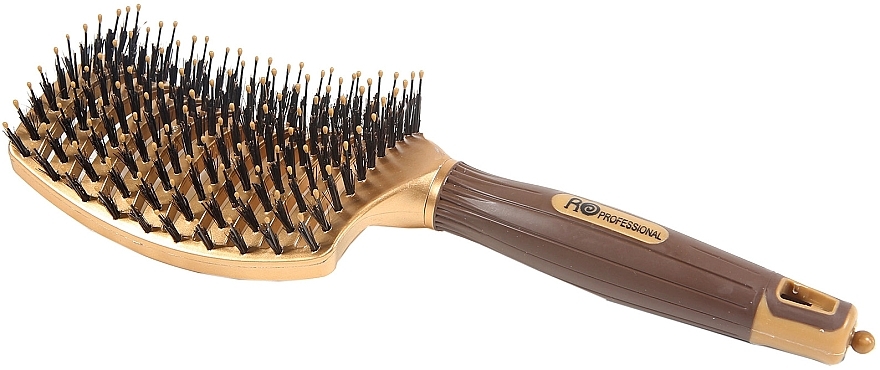 Расческа для волос профессиональная HB006, золотистая - Roro Professional Magic Comb — фото N1