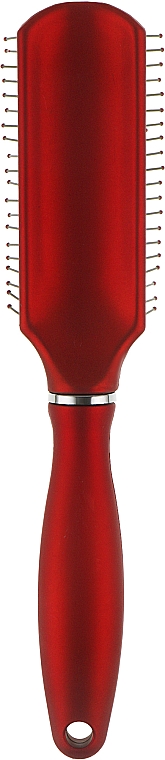 Масажна щітка для волосся, червона, 24 см - Titania Salon Professional — фото N2