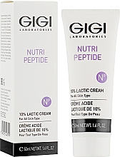 Охлаждающий крем с 10% молочной кислотой - Gigi Nutri-Peptide 10% Lactic Cream — фото N2