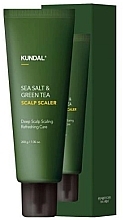 Парфумерія, косметика Скраб для шкіри голови "Sea Salt & Green Tea" - Kundal Scalp Scaler Herb Mint