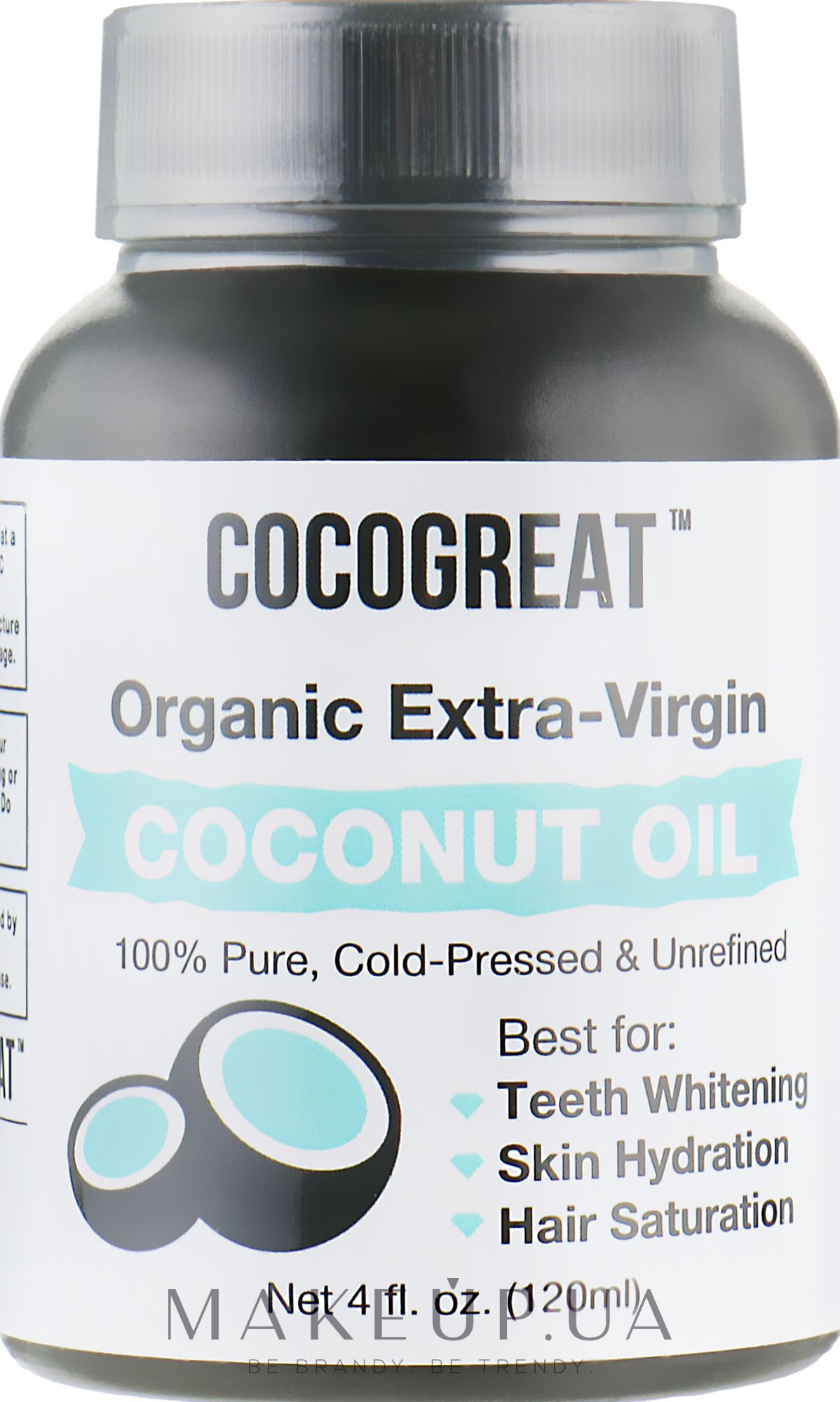 Кокосова олія для полоскання порожнини рота - Cocogreat Organic Extra-Virgin Coconut Oil — фото 150ml