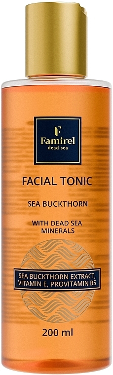 Тонік для обличчя з екстрактом обліпихи - Famirel Facial Tonic Sea Buckthorh With Dead Sea Minerals