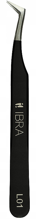 Пинцет для наращивания ресниц, L01 - Ibra Eyelash Tweezers — фото N1