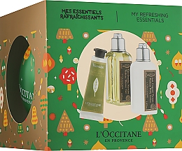 Духи, Парфюмерия, косметика Набор - L'Occitane Almond (sh/oil/30ml + milk/20ml + h/cr/10ml)