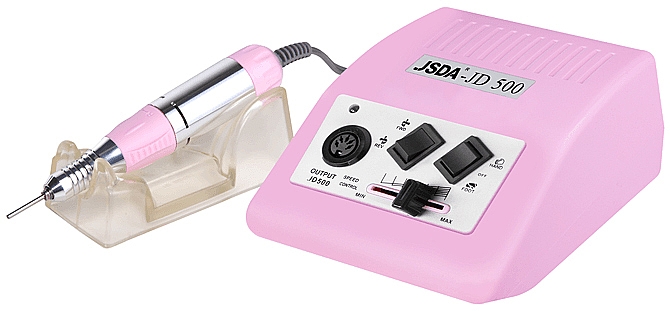 Фрезер для манікюру й педикюру, рожевий - NeoNail Professional JSDA Nail Drill JD 500 Rose 35W — фото N1