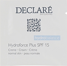 Духи, Парфюмерия, косметика Ультраувлажняющий дневной крем c SPF 15 - Declare Hydroforce Plus SPF 15 Cream (пробник)