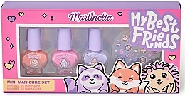Набор для ногтей "Мои лучшие друзья" - Martinelia My Best Friends (n/polish/3x4ml + n/stickers) — фото N1