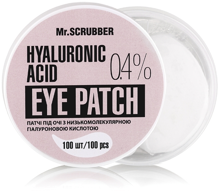 Патчі під очі з низькомолекулярною гіалуроновою кислотою - Mr.Scrubber Hyaluronic acid Eye Patch 0,4% — фото N2