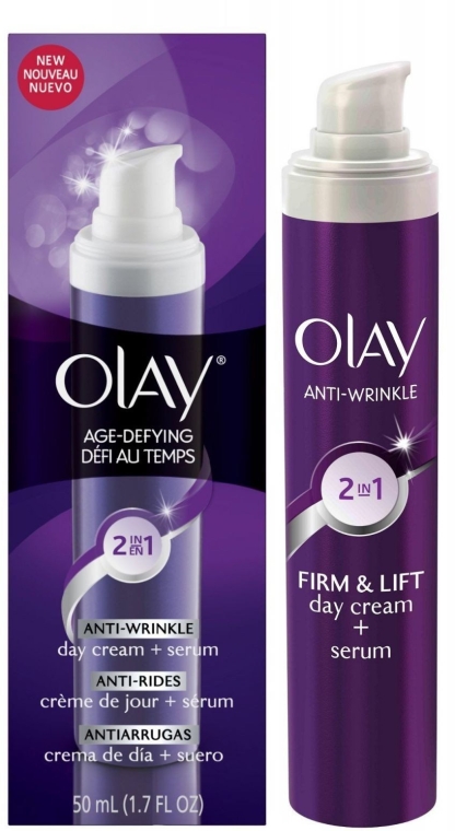 Денний крем-сиворотка- Olay Anti Wrinkle Firm & Lift 2 in 1 Day Cream And Serum