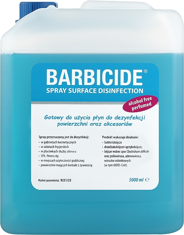Жидкость для дезинфекции поверхностей с запахом - Barbicide Spray — фото N1