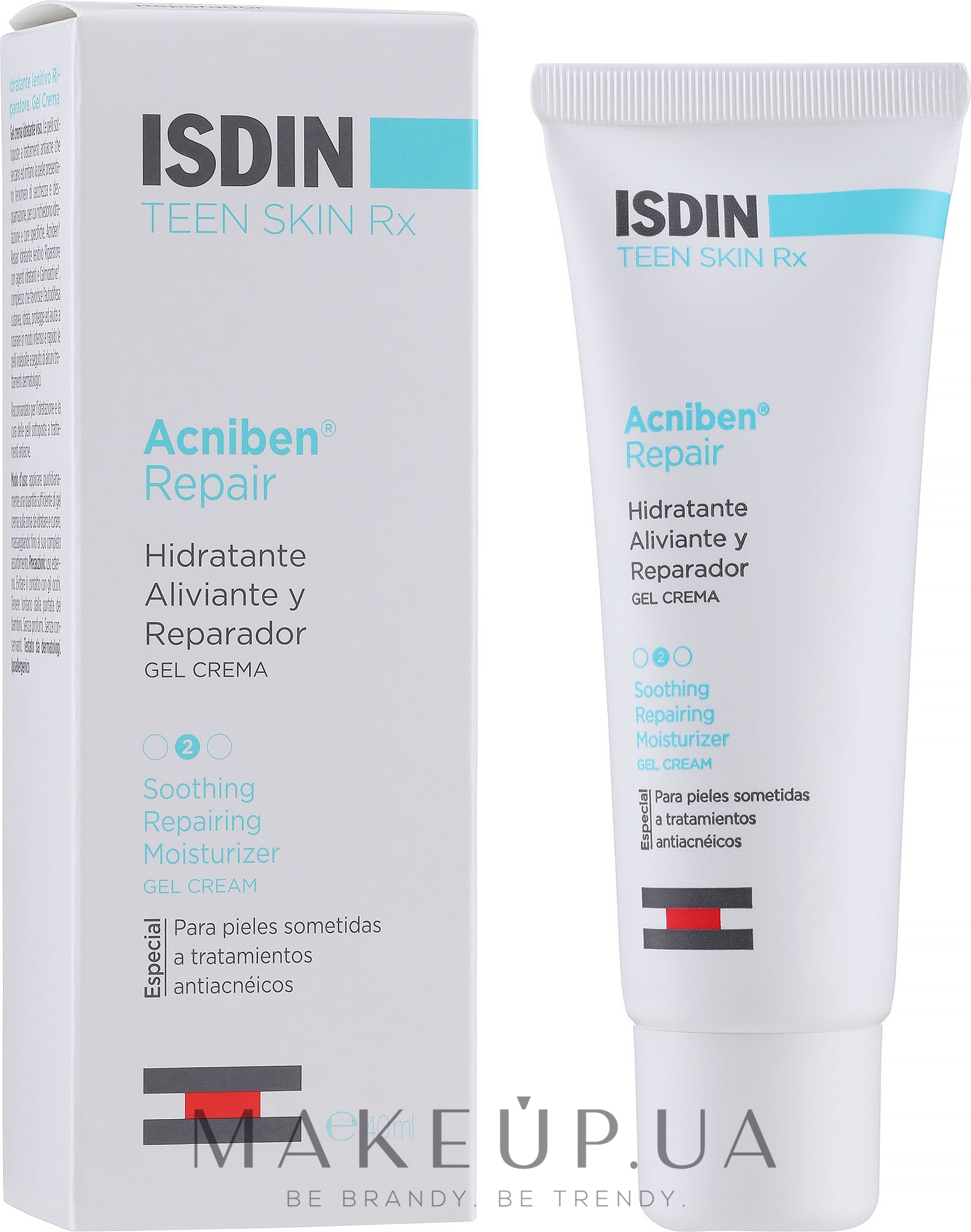 Увлажняющий гель-крем для лица - Isdin Acniben Rx Moisturizing Gel-Cream — фото 40ml