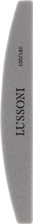 Пилочка для ногтей - Lussoni Grey Bridge Sponge Grid 100/180 — фото N2