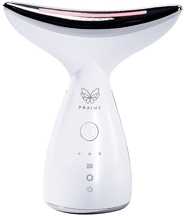 EMS-масажер для підтяжки шиї, білий - Praimy Moon EMS Neck Lifting Massager White — фото N1