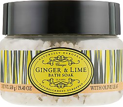 Духи, Парфюмерия, косметика Соль для ванны "Имбирь и лайм" - The Somerset Toiletry Co. Naturally European Ginger & Lime Bath Salt