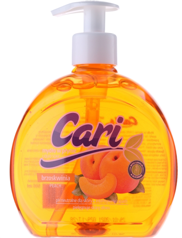 Рідке мило "Персик" - Cari Peach Liquid Soap — фото N1