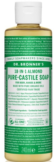 Рідке мило "Мигдаль" - Dr. Bronner’s 18-in-1 Pure Castile Soap Almond — фото N2