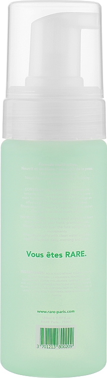 Живильна пінка для очищення обличчя з гіалуроновою кислотою й скваланом - RARE Paris Elixir Intense Nourishing Cleansing Foam — фото N4