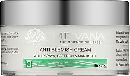 Парфумерія, косметика Крем проти недосконалостей шкіри - Mitvana Anti Blemish Cream with Papaya, Saffron & Manjistha