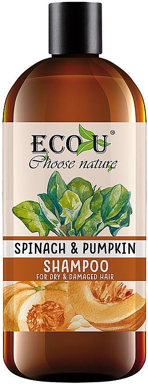 Шампунь для волосся "Гарбузи й шпинат" - Eco U Pumpkins And Spinach Shampoo — фото N1