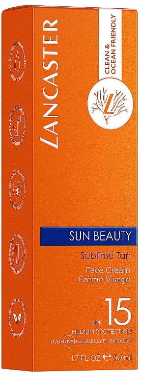 Сонцезахисний крем для обличчя - Lancaster Sun Beauty SPF15 — фото N3