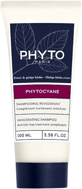 Восстанавливающий шампунь для волос - Phyto Phytocyane Invigorating Shampoo (мини) — фото N1