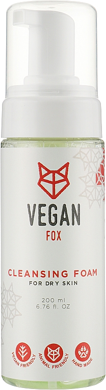 Очищающая пенка для сухой кожи - Vegan Fox Cleansing Foam For Dry Skin — фото N1