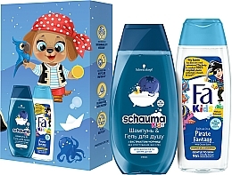 УЦІНКА Набір "Kids Boy" - Fa & Schauma Kids (shm/balm/250ml + sh/gel/250ml) * — фото N1