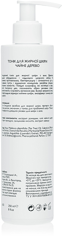 УЦЕНКА Тоник для лица "Чайное дерево" - KleoDerma Tonic Lotion Melaleuca Alternifolia * — фото N2