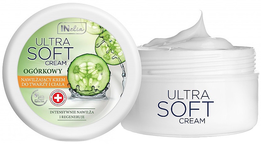 Поживний крем для обличчя та тіла "Огірок" - Revers Inelia Cucumber Nourishing Face & Body Cream — фото N1
