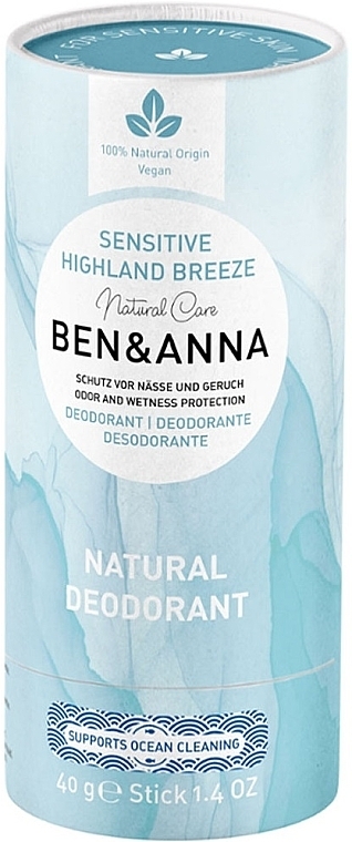 Дезодорант "Хайленд Бриз" - Ben&Anna Natural Deodorant Sensitive Highland Breeze — фото N1