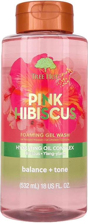 Гель для душа - Tree Hut Pink Hibiscus Foaming Gel Wash — фото N1