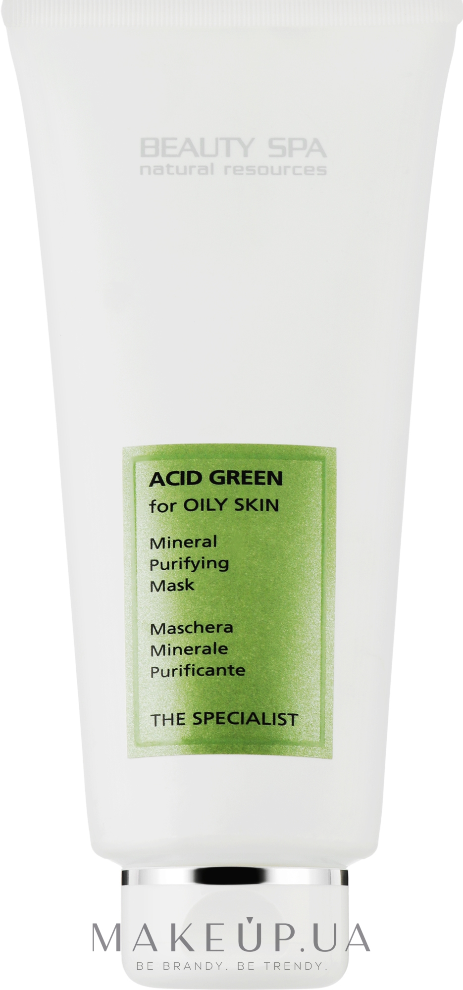 Лечебная маска "Ацид Грин 3 в 1" для жирной и проблемной кожи - Beauty Spa Purity Acid Green Mask — фото 300ml