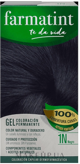 Фарба-гель для волосся - Farmatint Gel — фото 1N - Black
