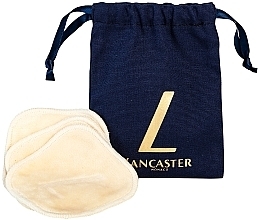 ПОДАРУНОК! Мішечок із косметичними дисками - Lancaster Pouch With Cotton Pads — фото N1
