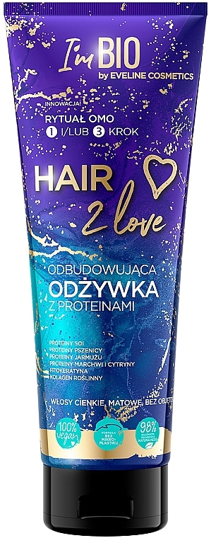 Кондиционер для восстановления волос с протеином - Eveline Cosmetics Hair 2 Love