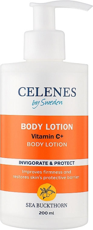 Лосьон для тела с облепихой для всех типов кожи - Celenes Sea Buckthorn Body Lotion All Skin Types