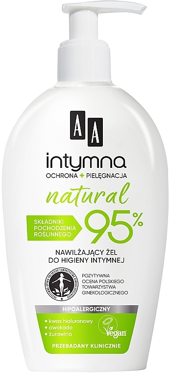 Мицеллярный гель для интимной гигиены - AA Intymna Natural 95%
