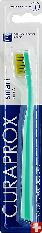 Зубна щітка для дітей "CS Smart" (з 5 років), м'ятна, салатова щетина - Curaprox — фото N1