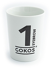 Парфумерія, косметика Склянка-підставка для пензлів і олівців "1 Eyebrow" - Gokos Cup Numbers