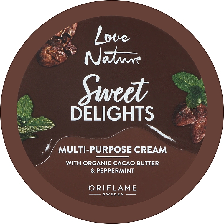 Багатофункціональний крем з органічним маслом какао та м'ятою - Oriflame Love Nature Multi-Purpose Cream — фото N1