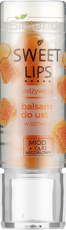 Живильний бальзам для губ "Мед + мигдальна олія" - Bielenda Sweet Lips Nourishing Lip Balm