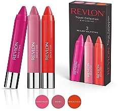 Духи, Парфюмерия, косметика Набор - Revlon Travel Collection Set Lip Balm Stain Sweetheart, Honey & Rendezous (lip/balm/3x2.7g)