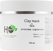 Духи, Парфюмерия, косметика Крем-маска с черной глиной и морингой "Восстановление" - H2Organic Clay Mask