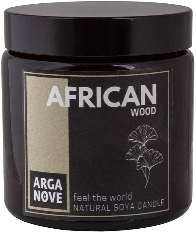 Натуральная соевая свеча "Африканский лес" - Arganove African Wood Soya Candle — фото N1