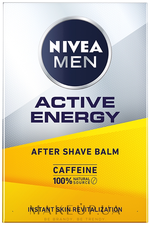 Бальзам для шкіри обличчя після гоління - NIVEA MEN Active Energy After Caffeine Shave Balm — фото 100ml
